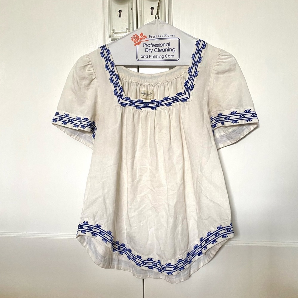 Madewell Embroidered Blouse